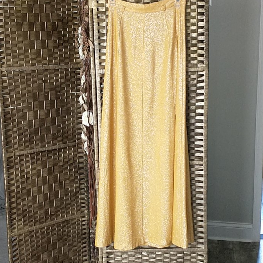 Golden Maxi skirt